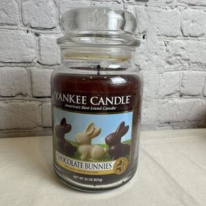 YANKEE CANDLE CHOCOLATE BUNNIES CANDLE 22OZ Best Loved Candles TESTED‎ WICK
